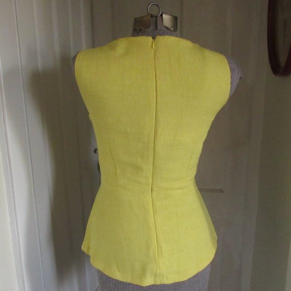 BANANA REPUBLIC Yellow Sleeveless Top - Picture 6 of 8
